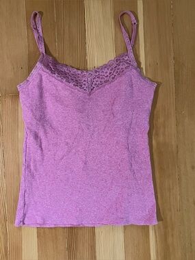 Nautica Fuchsia Lace Tank Top